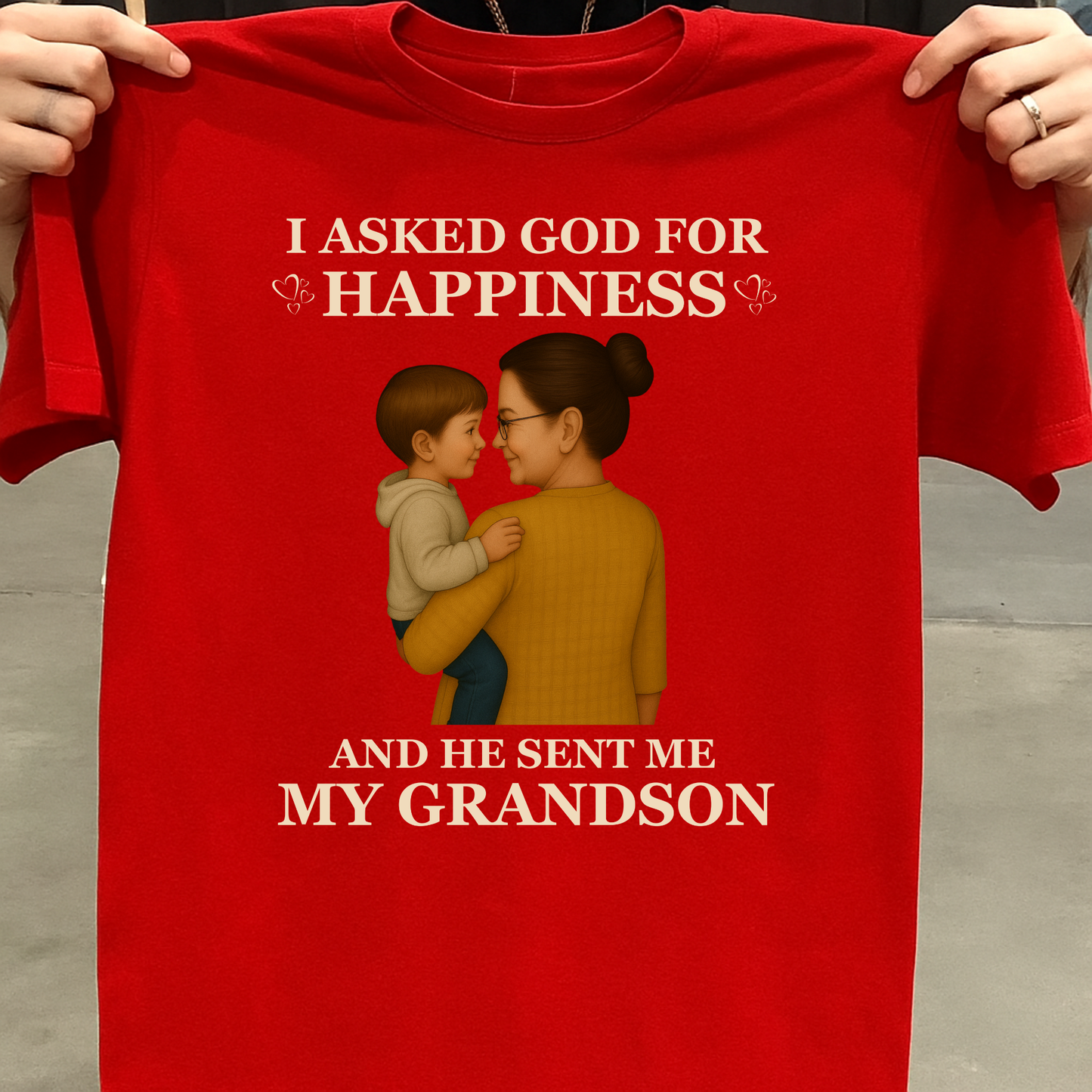 MY HAPPINESS ,MY GRANDSON (GM) CLASSIC T-SHIRT