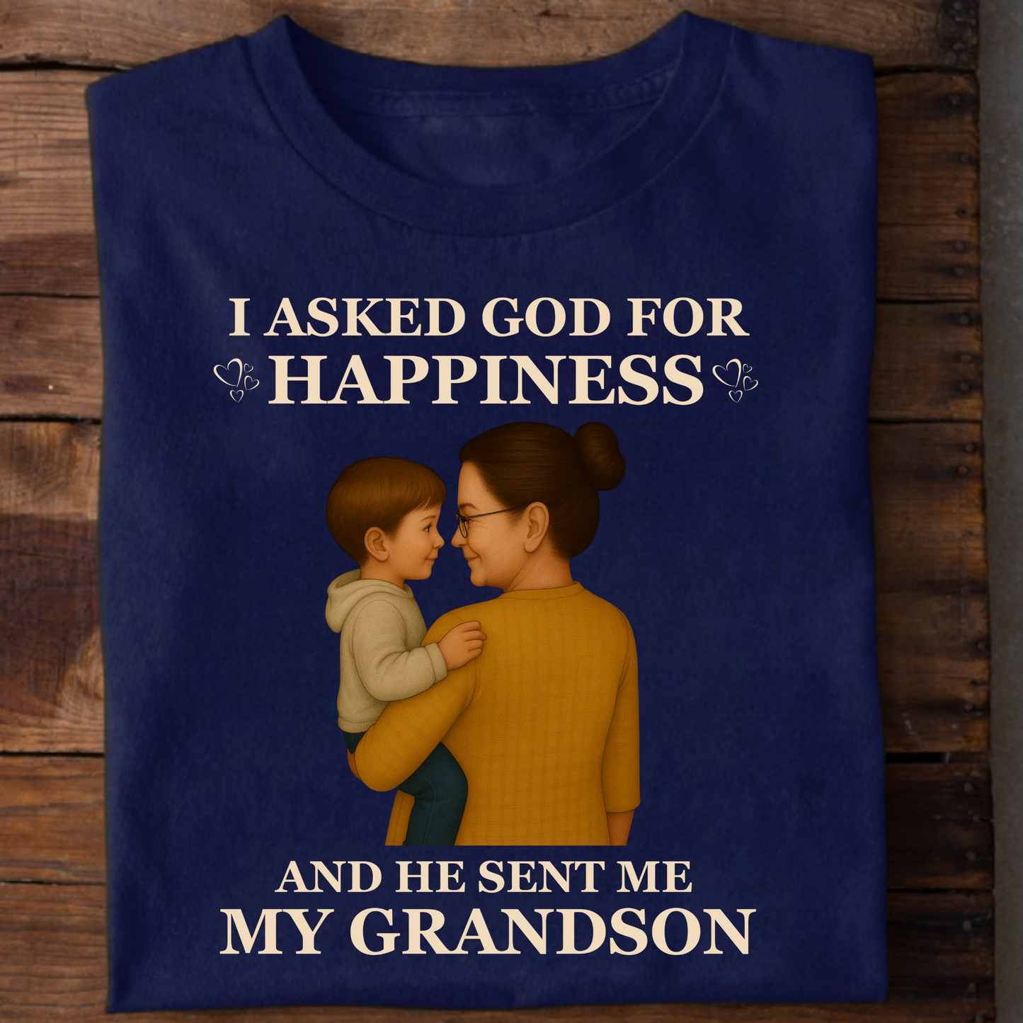 MY HAPPINESS ,MY GRANDSON (GM) CLASSIC T-SHIRT