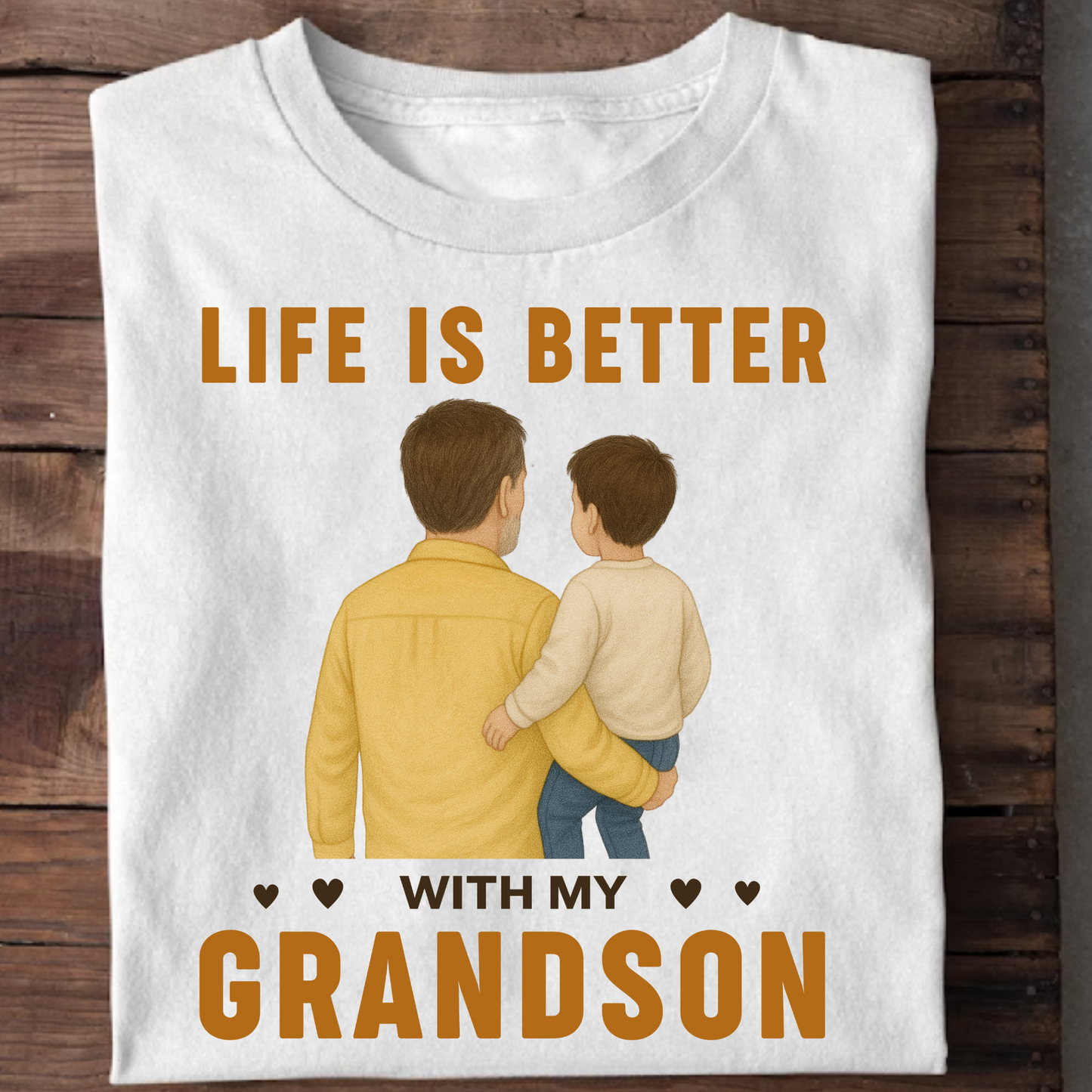 LIFE IS BETTER WITH MY GRANDFATHER (GRANDSON) CLASSIC T-SHIRT