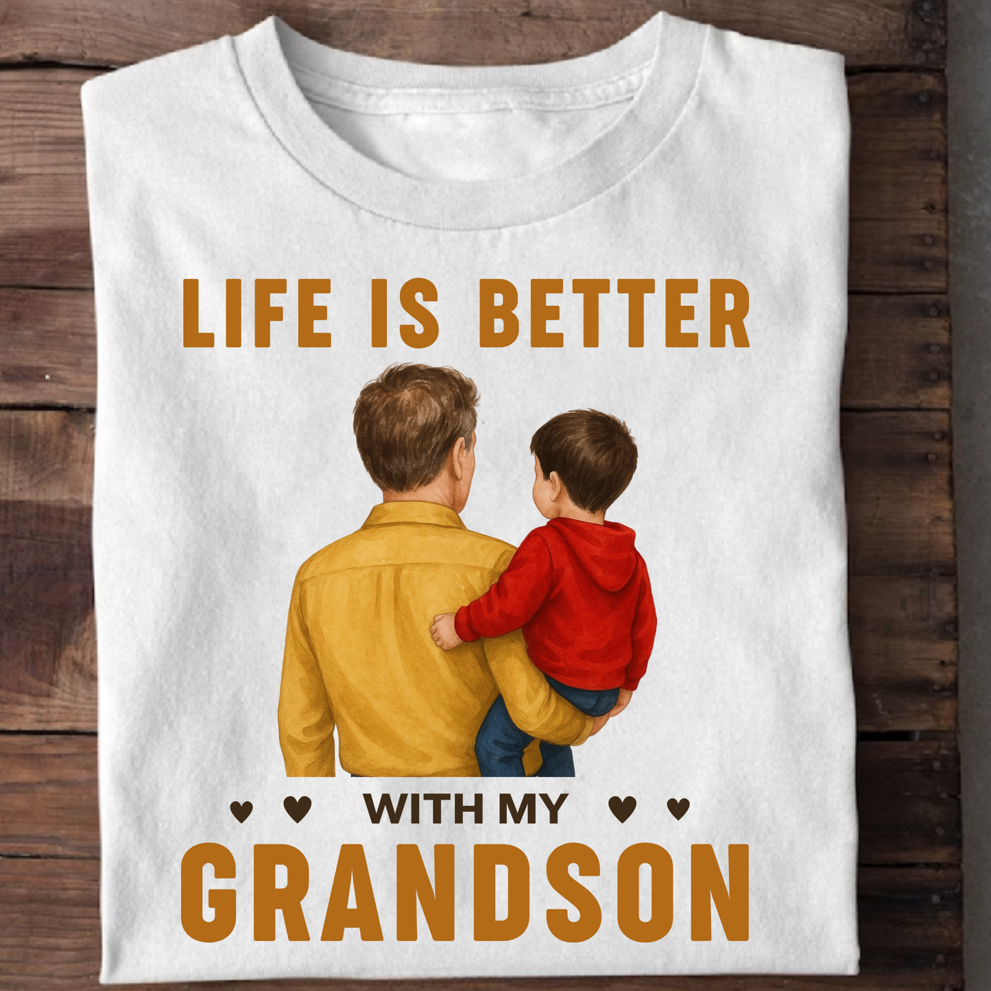 LIFE IS BETTER WITH MY GRANDFATHER-GRANDSON CLASSIC T-SHIRT
